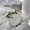  Dior Small Lady D-Joy Bag Latte Cannage Lambskin #3284 - Image 3