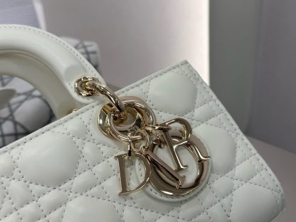  Dior Small Lady D-Joy Bag Latte Cannage Lambskin #3284 - Image 6
