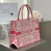  Medium Dioriviera Dior Book Tote Candy Pink Toile de Jouy Embroidery #3269 - Image 9
