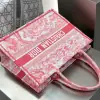 Medium Dioriviera Dior Book Tote Candy Pink Toile de Jouy Embroidery #3269 - Image 4