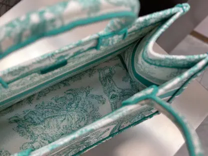 Medium Dioriviera Dior Book Tote Aquamarina Toile de Jouy Embroidery #3270 - Image 2