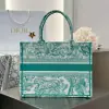  Medium Dioriviera Dior Book Tote Aquamarina Toile de Jouy Embroidery #3270 - Image 3