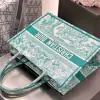  Medium Dioriviera Dior Book Tote Aquamarina Toile de Jouy Embroidery #3270 - Image 5
