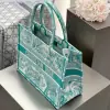  Medium Dioriviera Dior Book Tote Aquamarina Toile de Jouy Embroidery #3270 - Image 7