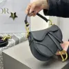  Mini Saddle Bag with Strap Black Grained Calfskin #3259 - Image 14
