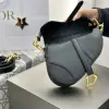  Mini Saddle Bag with Strap Black Grained Calfskin #3259 - Image 15
