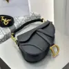  Mini Saddle Bag with Strap Black Grained Calfskin #3259 - Image 18