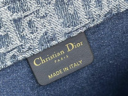  Dior Medium Dior Book Tote Blue Denim Dior Oblique Jacquard #3263 - Image 2