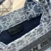  Mini Dior Book Tote Blue Denim Dior Oblique Jacquard #3277 - Image 5