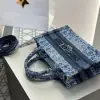  Mini Dior Book Tote Blue Denim Dior Oblique Jacquard #3277 - Image 2