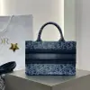  Mini Dior Book Tote Blue Denim Dior Oblique Jacquard #3277 - Image 6