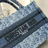  Mini Dior Book Tote Blue Denim Dior Oblique Jacquard #3277 - Image 8