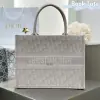 Replica Dior Medium Dior Book Tote Ecru and Pink Dior Oblique Embroidery #3266