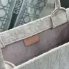  Dior Medium Dior Book Tote Ecru and Pink Dior Oblique Embroidery #3266 - Image 4