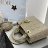  Dior Small Lady Dior My ABCDior Bag Powder Beige Cannage Lambskin #3290 - Image 14
