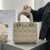  Dior Small Lady Dior My ABCDior Bag Powder Beige Cannage Lambskin #3290 - Image 15