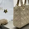  Dior Small Lady Dior My ABCDior Bag Powder Beige Cannage Lambskin #3290 - Image 4