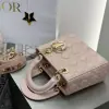  Dior Small Lady Dior My ABCDior Bag Powder Pink Cannage Lambskin #3289 - Image 9