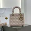 Replica Dior Small Lady Dior My ABCDior Bag Powder Pink Cannage Lambskin #3289