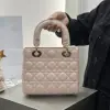  Dior Small Lady Dior My ABCDior Bag Powder Pink Cannage Lambskin #3289 - Image 15