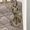  Dior Small Lady Dior My ABCDior Bag Powder Pink Cannage Lambskin #3289 - Image 2