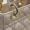  Dior Small Lady Dior My ABCDior Bag Powder Pink Cannage Lambskin #3289 - Image 4