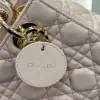  Dior Small Lady Dior My ABCDior Bag Powder Pink Cannage Lambskin #3289 - Image 7