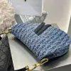  Dior Saddle Bag with Strap Blue Denim Dior Oblique Jacquard #3254 - Image 13