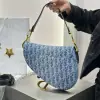  Dior Saddle Bag with Strap Blue Denim Dior Oblique Jacquard #3254 - Image 17