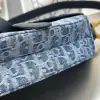 Dior Saddle Bag with Strap Blue Denim Dior Oblique Jacquard #3254 - Image 4