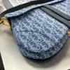  Dior Saddle Bag with Strap Blue Denim Dior Oblique Jacquard #3254 - Image 7