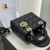  Dior Small Lady Dior My ABCDior Bag Black Cannage Lambskin #3287 - Image 8
