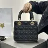  Dior Small Lady Dior My ABCDior Bag Black Cannage Lambskin #3287 - Image 14