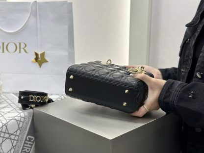  Dior Small Lady Dior My ABCDior Bag Black Cannage Lambskin #3287 - Image 9