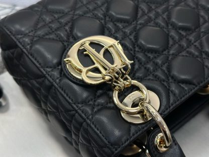  Dior Small Lady Dior My ABCDior Bag Black Cannage Lambskin #3287 - Image 3