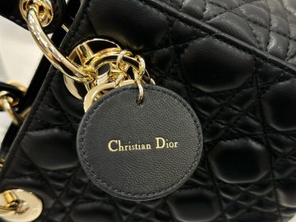  Dior Small Lady Dior My ABCDior Bag Black Cannage Lambskin #3287 - Image 4