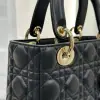  Dior Small Lady Dior My ABCDior Bag Black Cannage Lambskin #3287 - Image 5