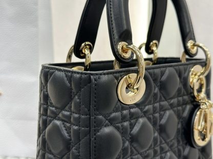  Dior Small Lady Dior My ABCDior Bag Black Cannage Lambskin #3287 - Image 5