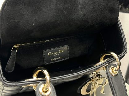  Dior Small Lady Dior My ABCDior Bag Black Cannage Lambskin #3287 - Image 7