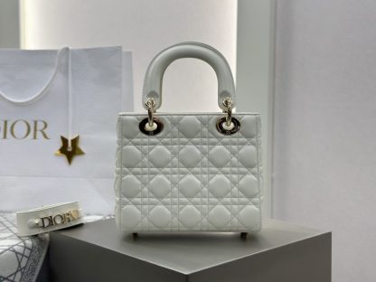  Dior Small Lady Dior My ABCDior Bag Latte Cannage Lambskin #3288 - Image 12