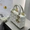  Dior Small Lady Dior My ABCDior Bag Latte Cannage Lambskin #3288 - Image 15
