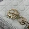  Dior Small Lady Dior My ABCDior Bag Latte Cannage Lambskin #3288 - Image 9