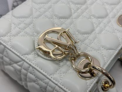  Dior Small Lady Dior My ABCDior Bag Latte Cannage Lambskin #3288 - Image 9