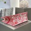  Medium Dioriviera Dior Book Tote Coral Toile de Jouy Soleil Embroidery #3273 - Image 2