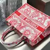  Medium Dioriviera Dior Book Tote Coral Toile de Jouy Soleil Embroidery #3273 - Image 5