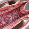  Medium Dioriviera Dior Book Tote Coral Toile de Jouy Soleil Embroidery #3273 - Image 3