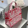  Medium Dioriviera Dior Book Tote Coral Toile de Jouy Soleil Embroidery #3273 - Image 6
