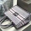  Dior Medium Dior Book Tote White and Pale Pink Miss Dior Allover Embroidery #3261 - Image 4