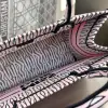  Dior Medium Dior Book Tote White and Pale Pink Miss Dior Allover Embroidery #3261 - Image 8