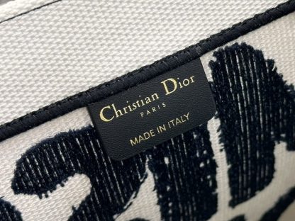  Dior Medium Dior Book Tote White and Blue Miss Dior Graffiti Embroidery #3260 - Image 9